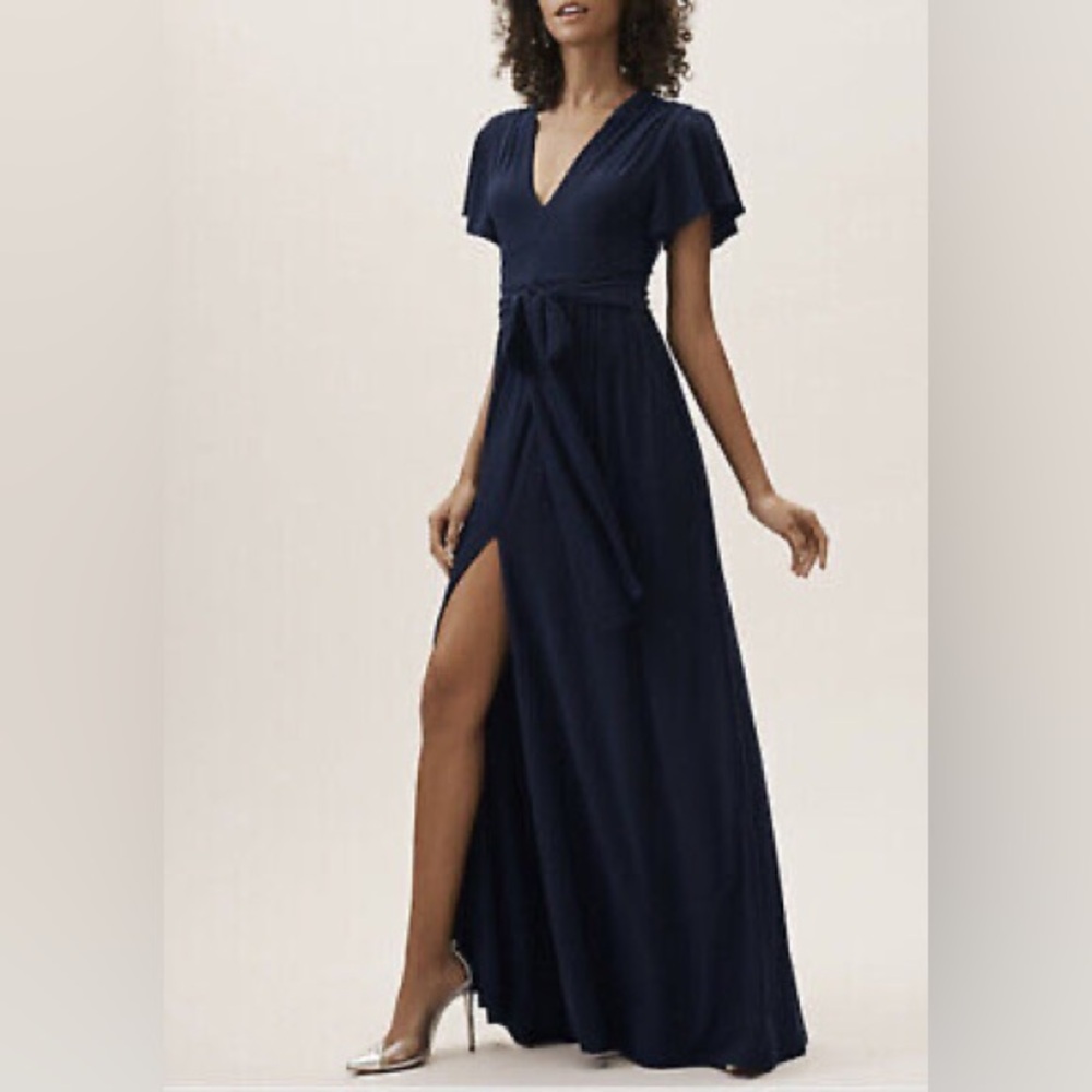 BHLDN Mendoza Flutter Sleeve Bridesmaid Gown Size 6